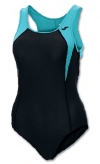SWIMSUIT WOMAN BLACK-TURQUOISE BLACK